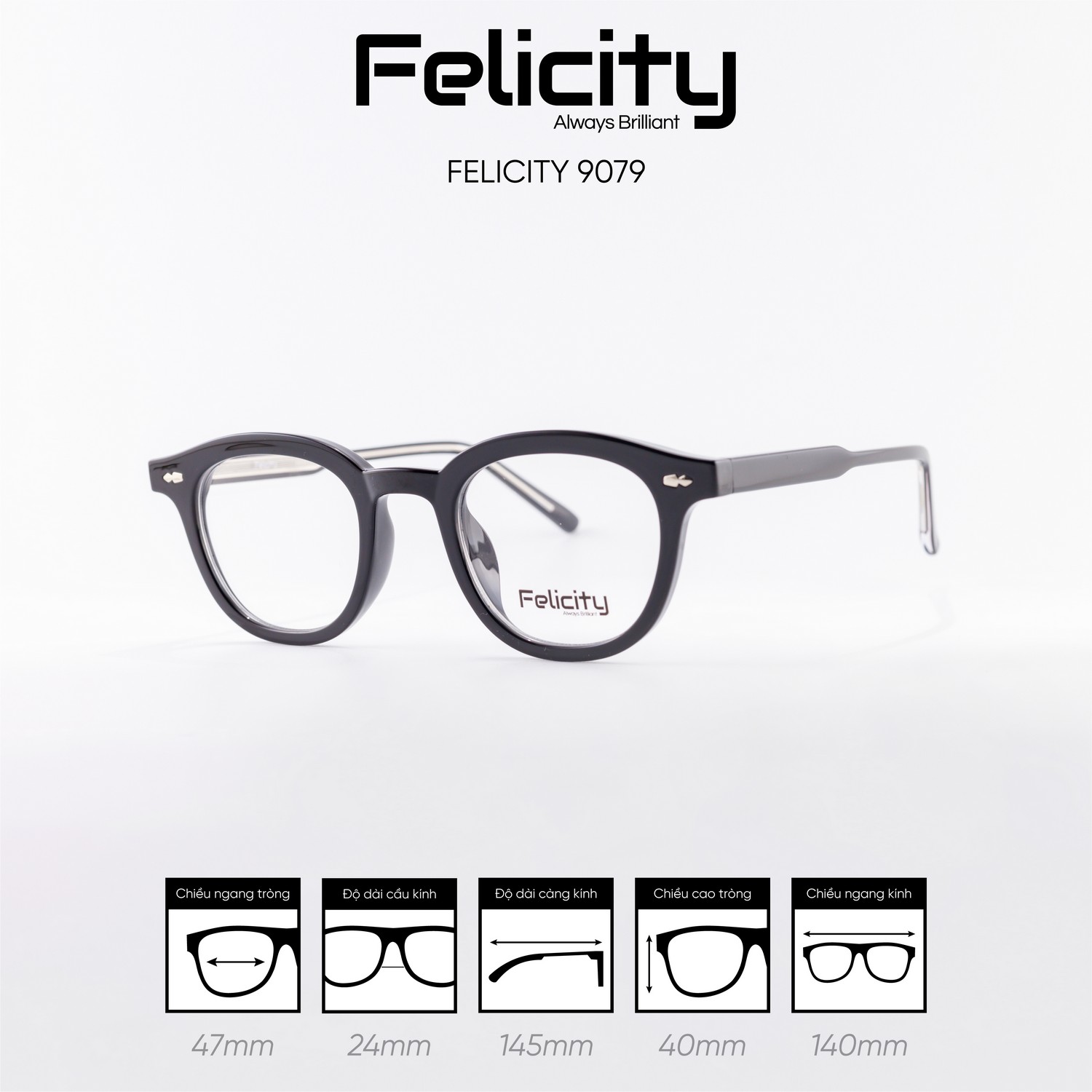 Gọng kính FELICITY 9079 - Ảnh 6