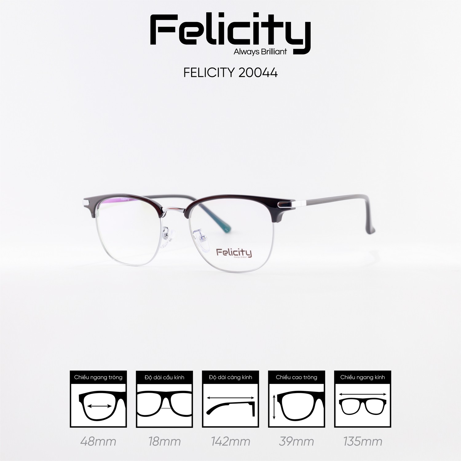 Gọng kính FELICITY 20044 - Ảnh 6