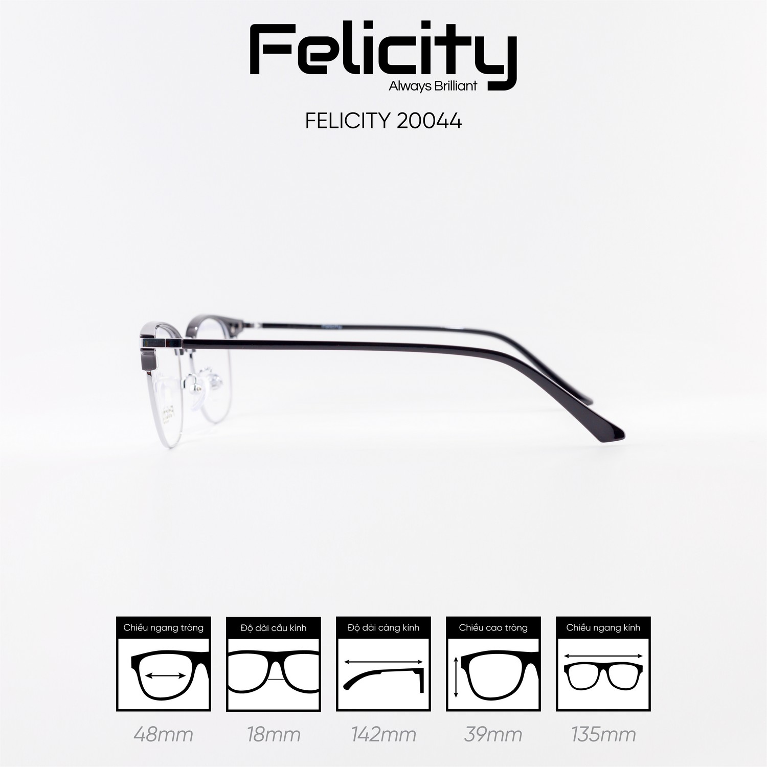 Gọng kính FELICITY 20044 - Ảnh 8