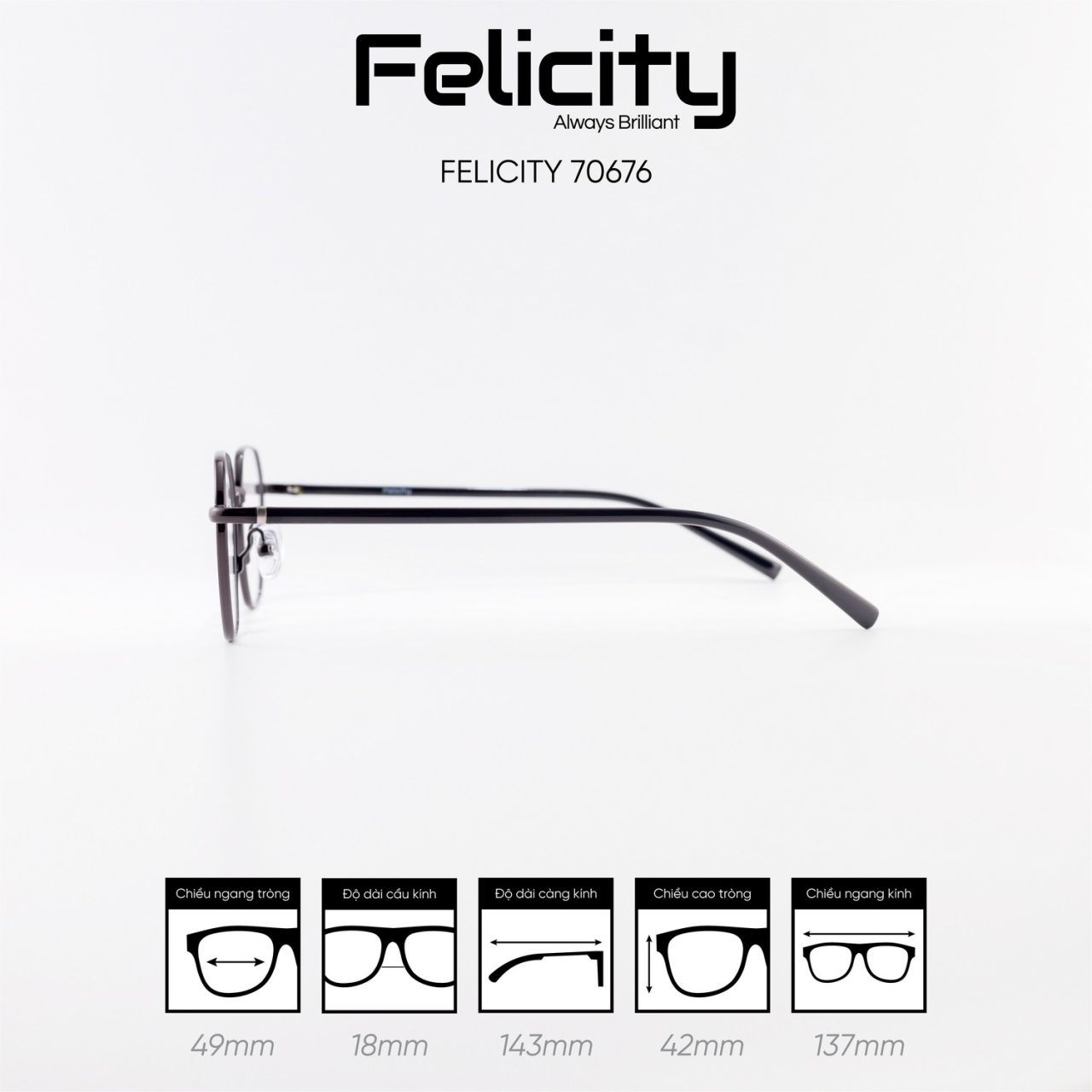Gọng kính FELICITY 70676 - Ảnh 9