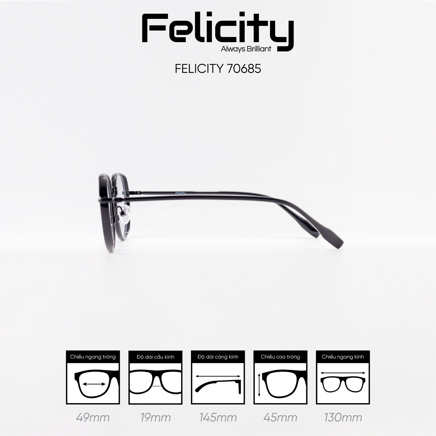 Gọng kính FELICITY 70685 - Ảnh 6