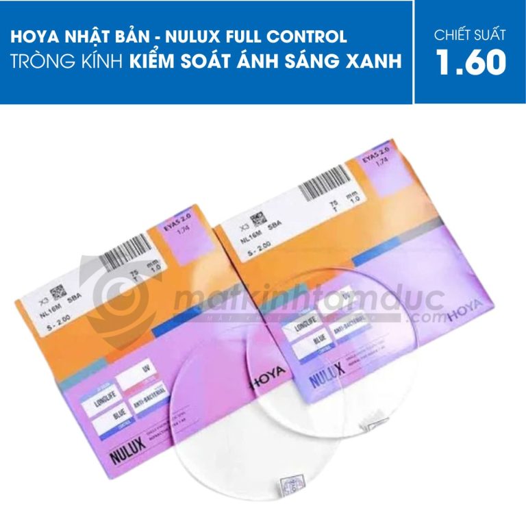 Tròng kính HOYA Nulux Full Control (Kiểm soát ánh sáng xanh) - Ảnh 5