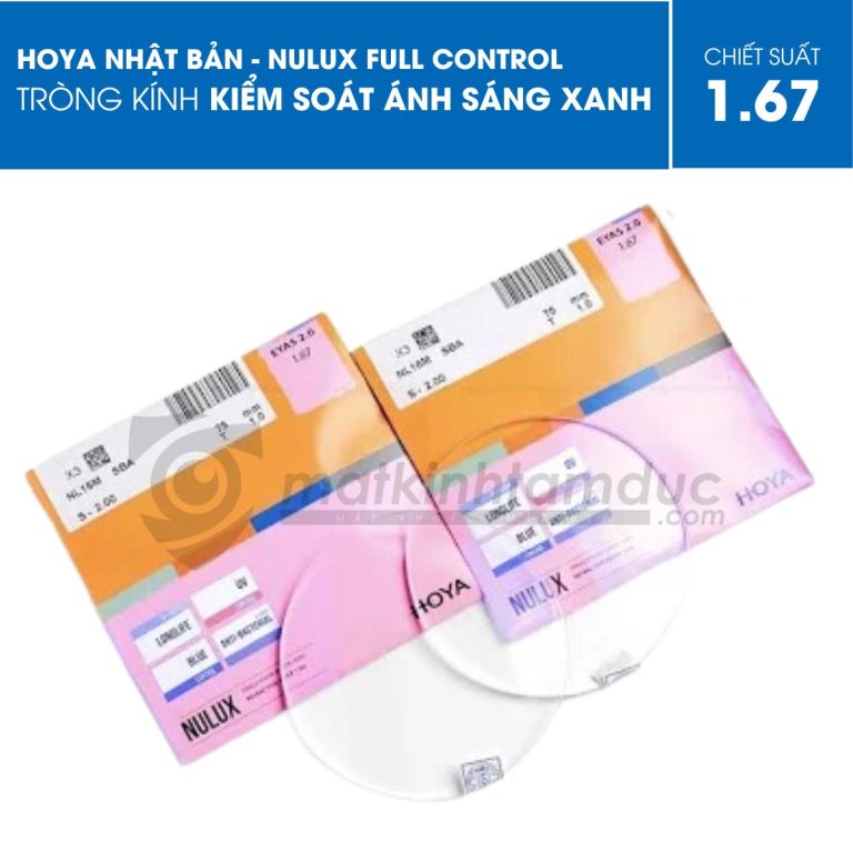 Tròng kính HOYA Nulux Full Control (Kiểm soát ánh sáng xanh) - Ảnh 4