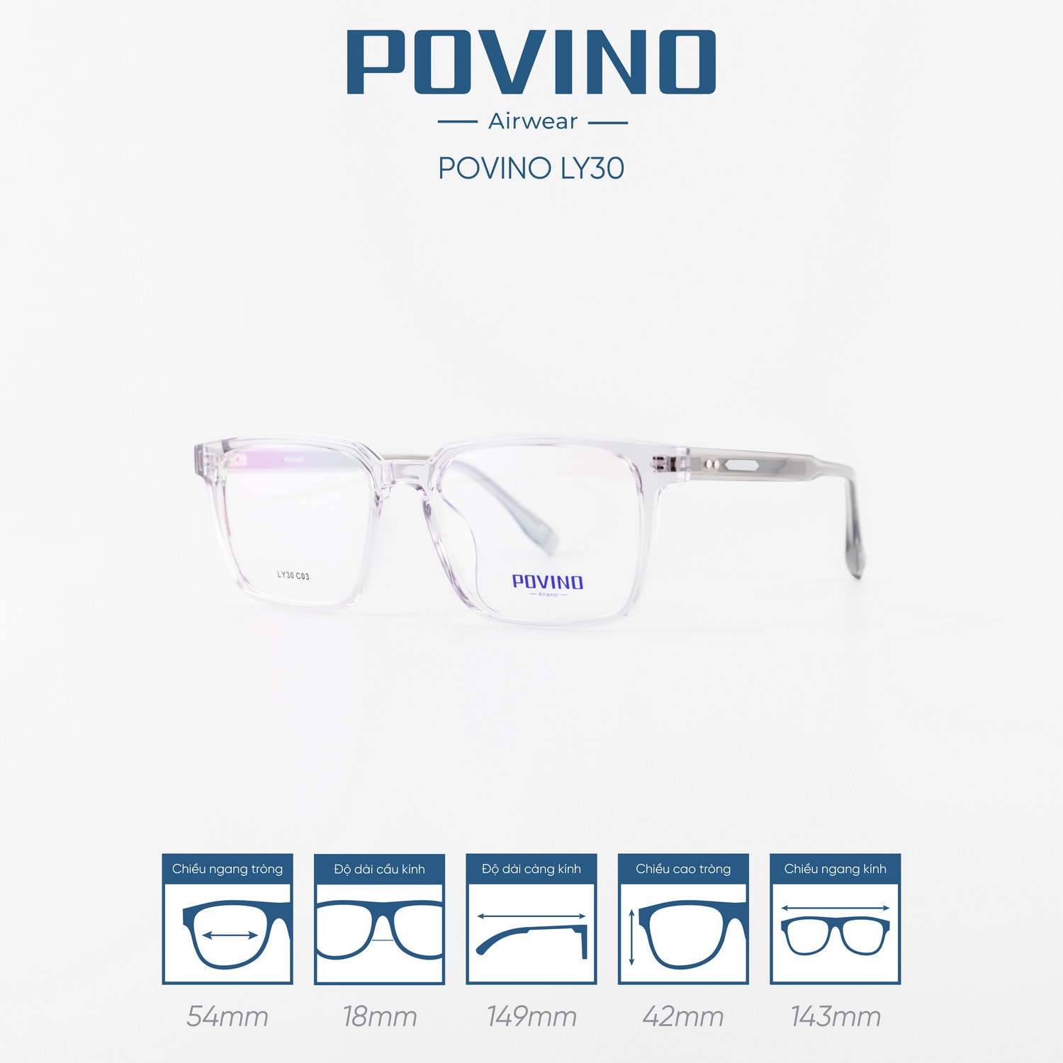 Gọng kính POVINO LY30 - Ảnh 11
