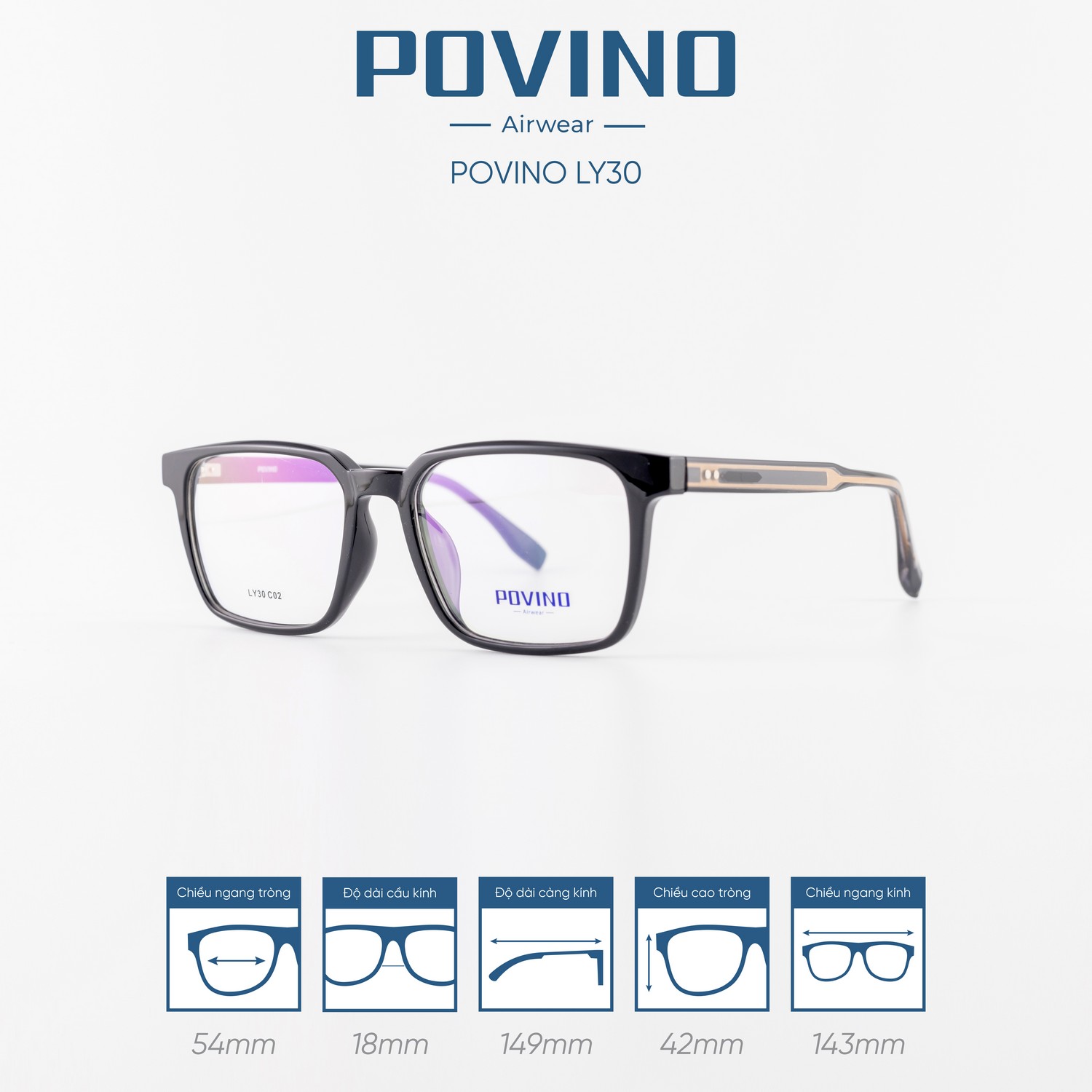 Gọng kính POVINO LY30 - Ảnh 10