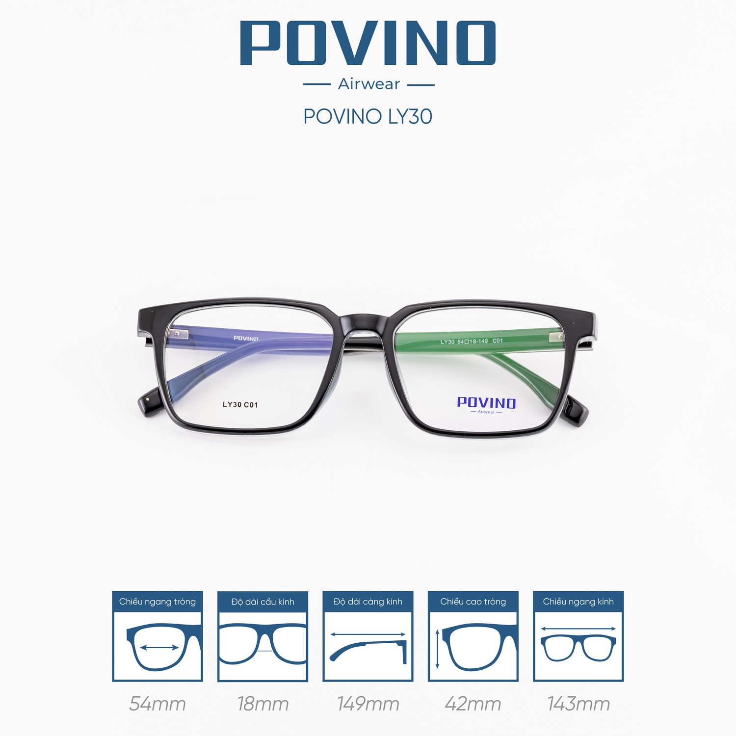Gọng kính POVINO LY30 - Ảnh 8