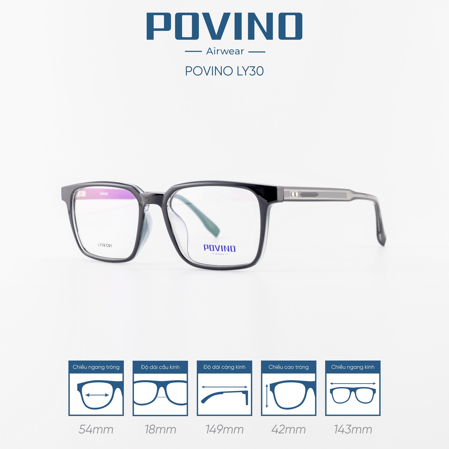 Gọng kính POVINO LY30 - Ảnh 6