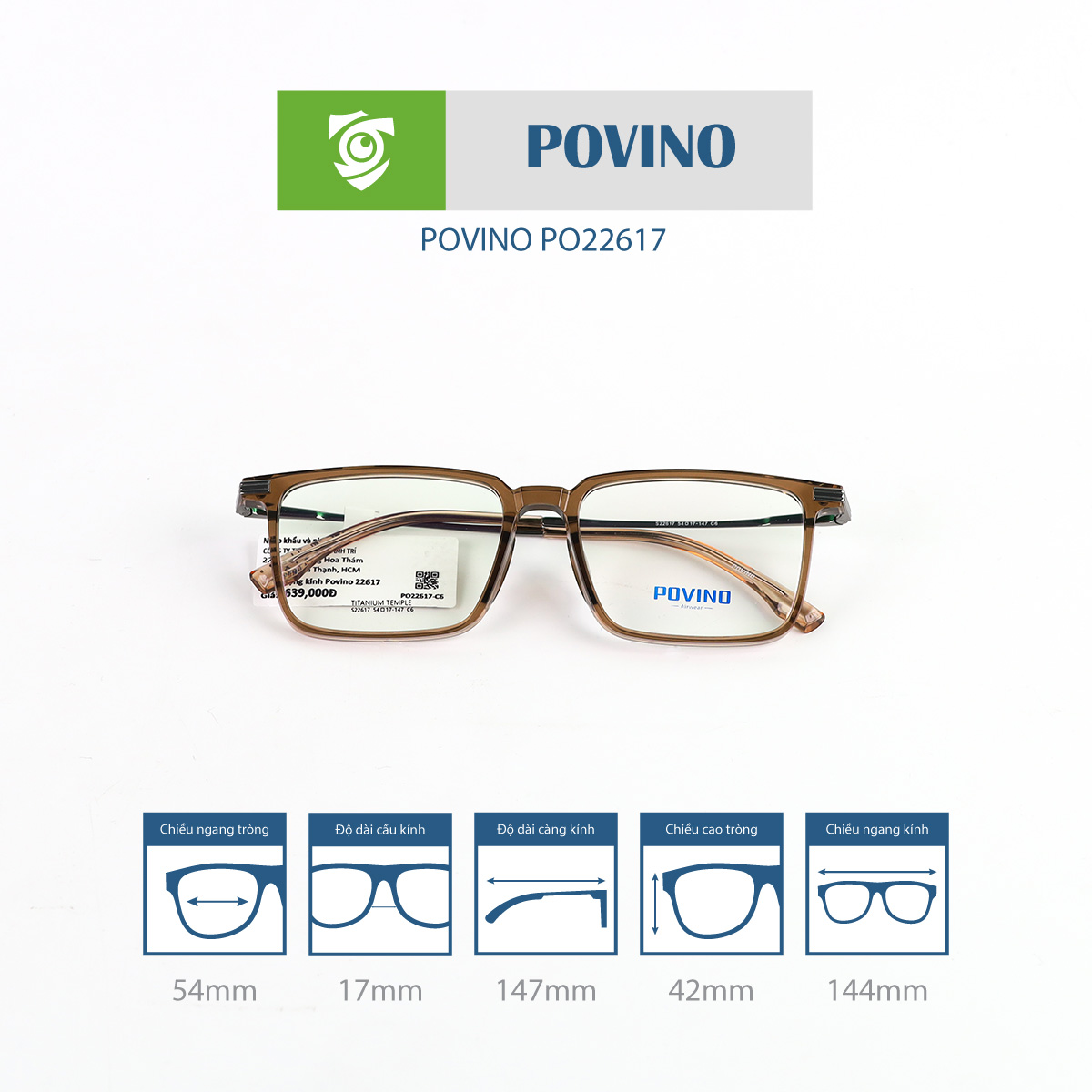 Gọng kính POVINO PO22617 - Ảnh 8