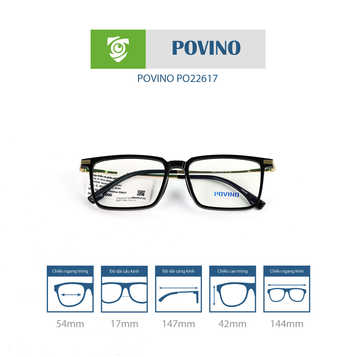 Gọng kính POVINO PO22617 - Ảnh 15