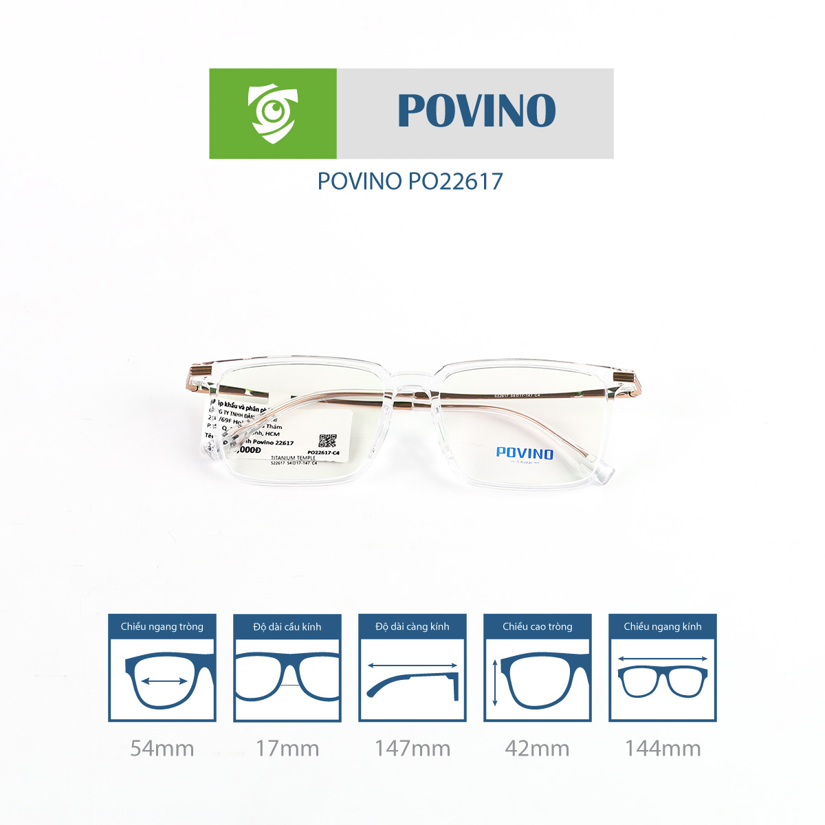 Gọng kính POVINO PO22617 - Ảnh 9