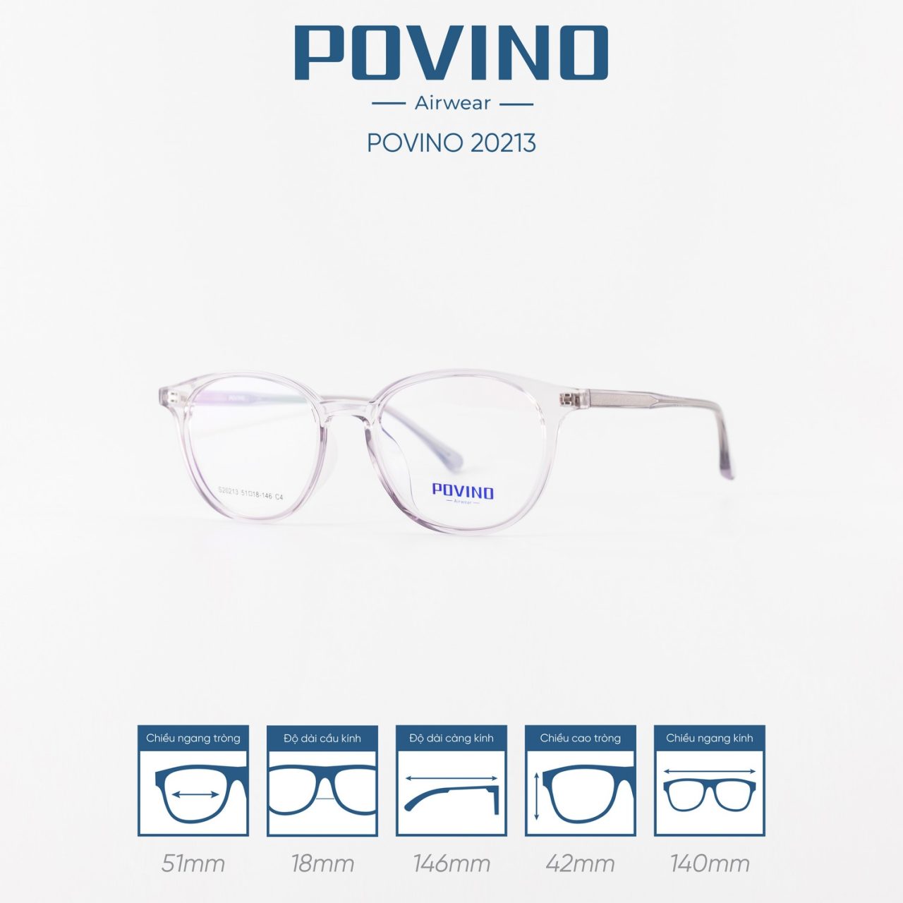 Gọng kính POVINO PO20213 - Ảnh 11