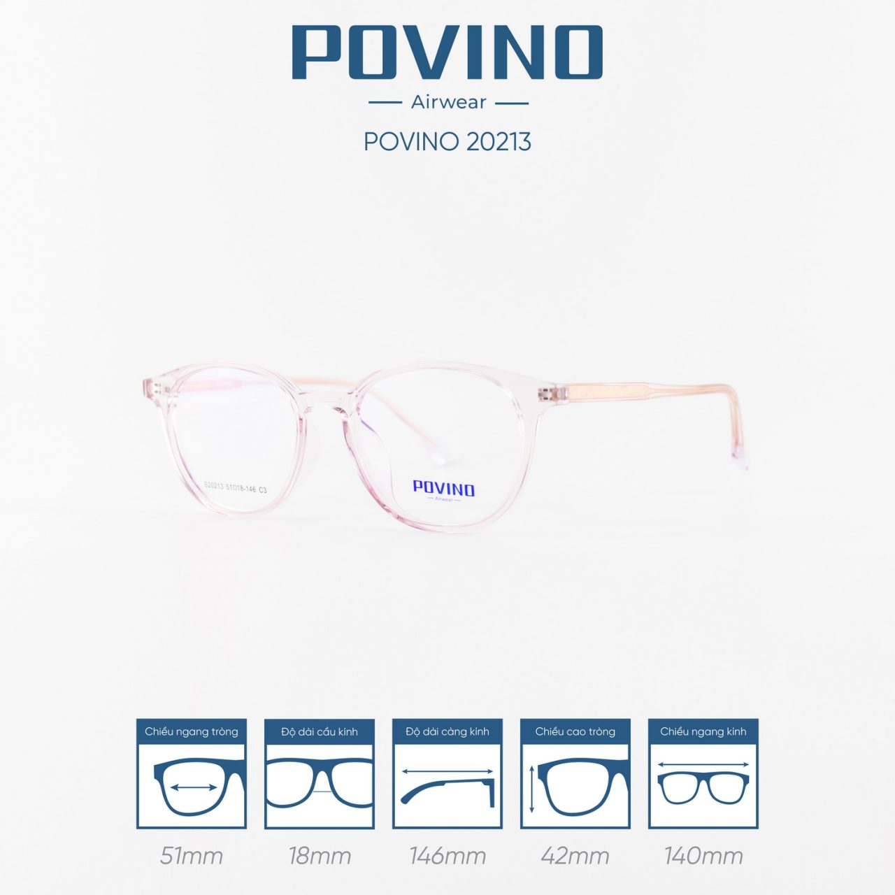 Gọng kính POVINO PO20213 - Ảnh 10