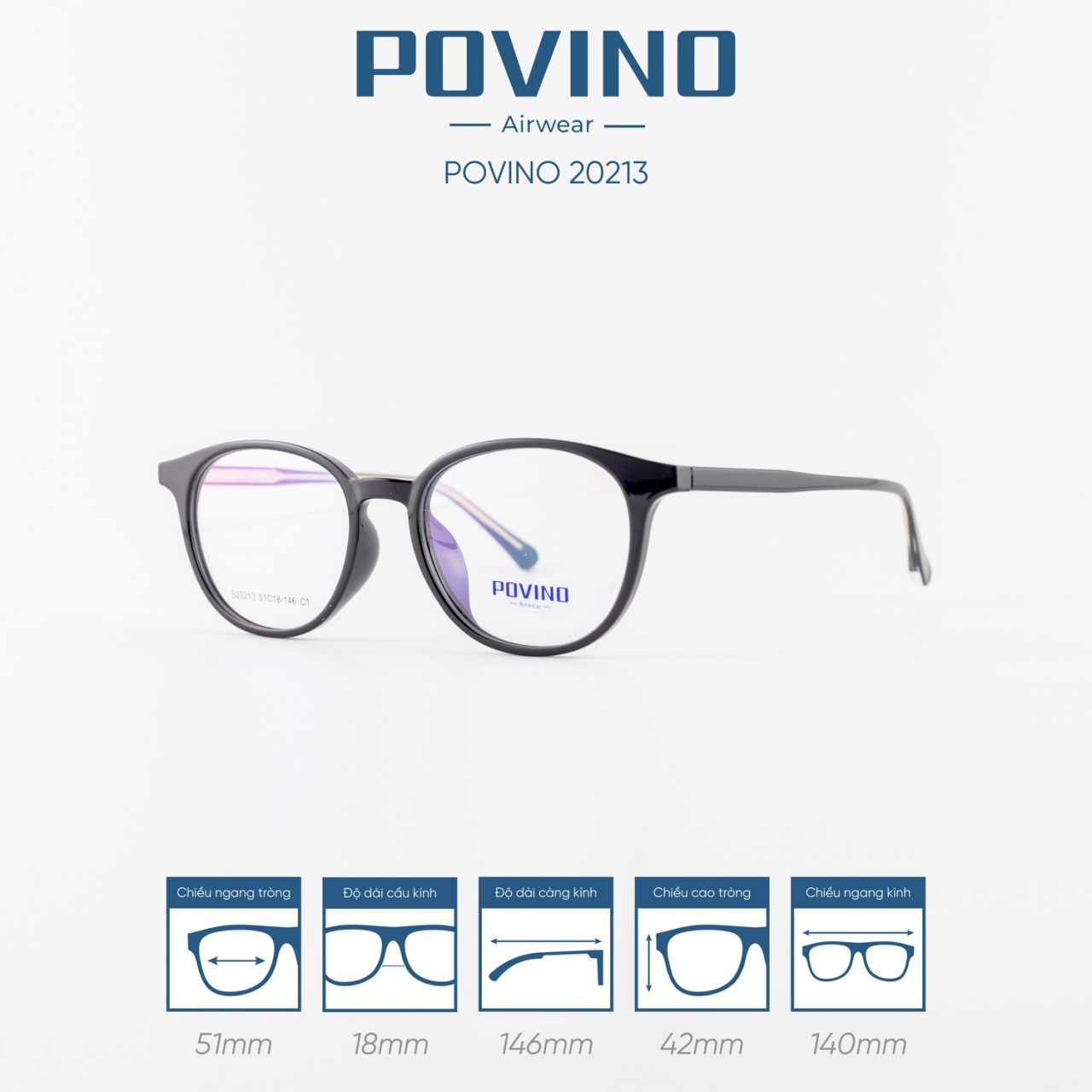 Gọng kính POVINO PO20213 - Ảnh 9