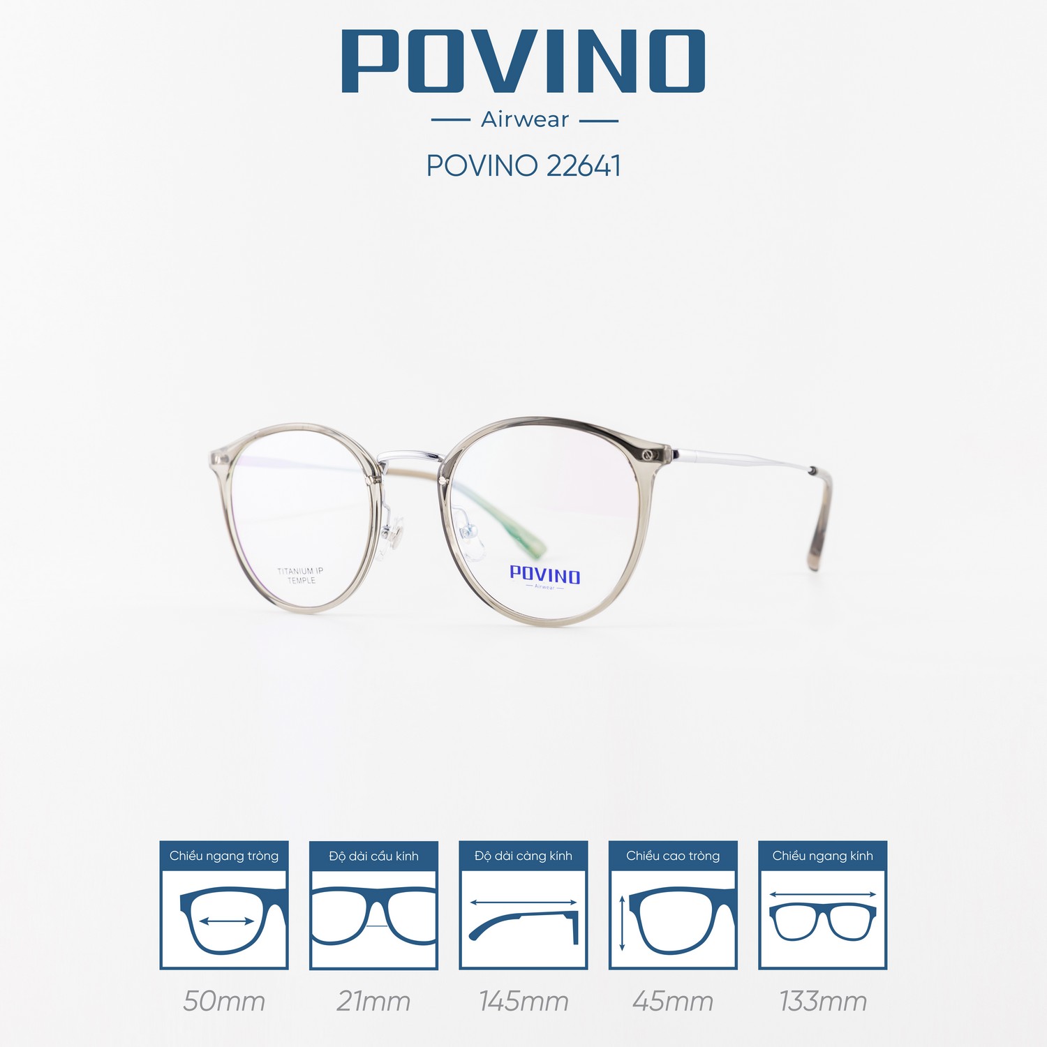 Gọng kính POVINO PO22641 - Ảnh 9