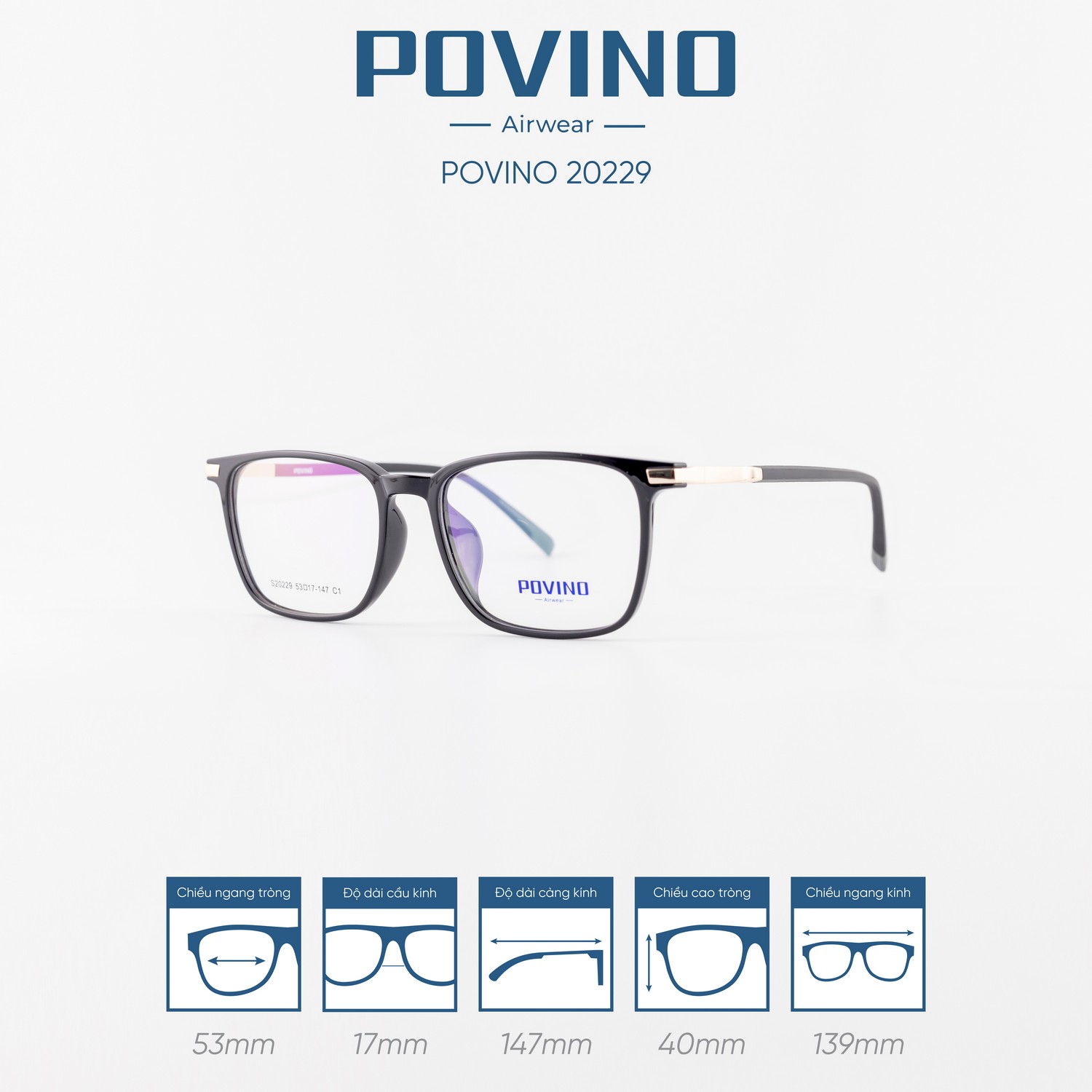 Gọng kính POVINO PO20229 - Ảnh 10