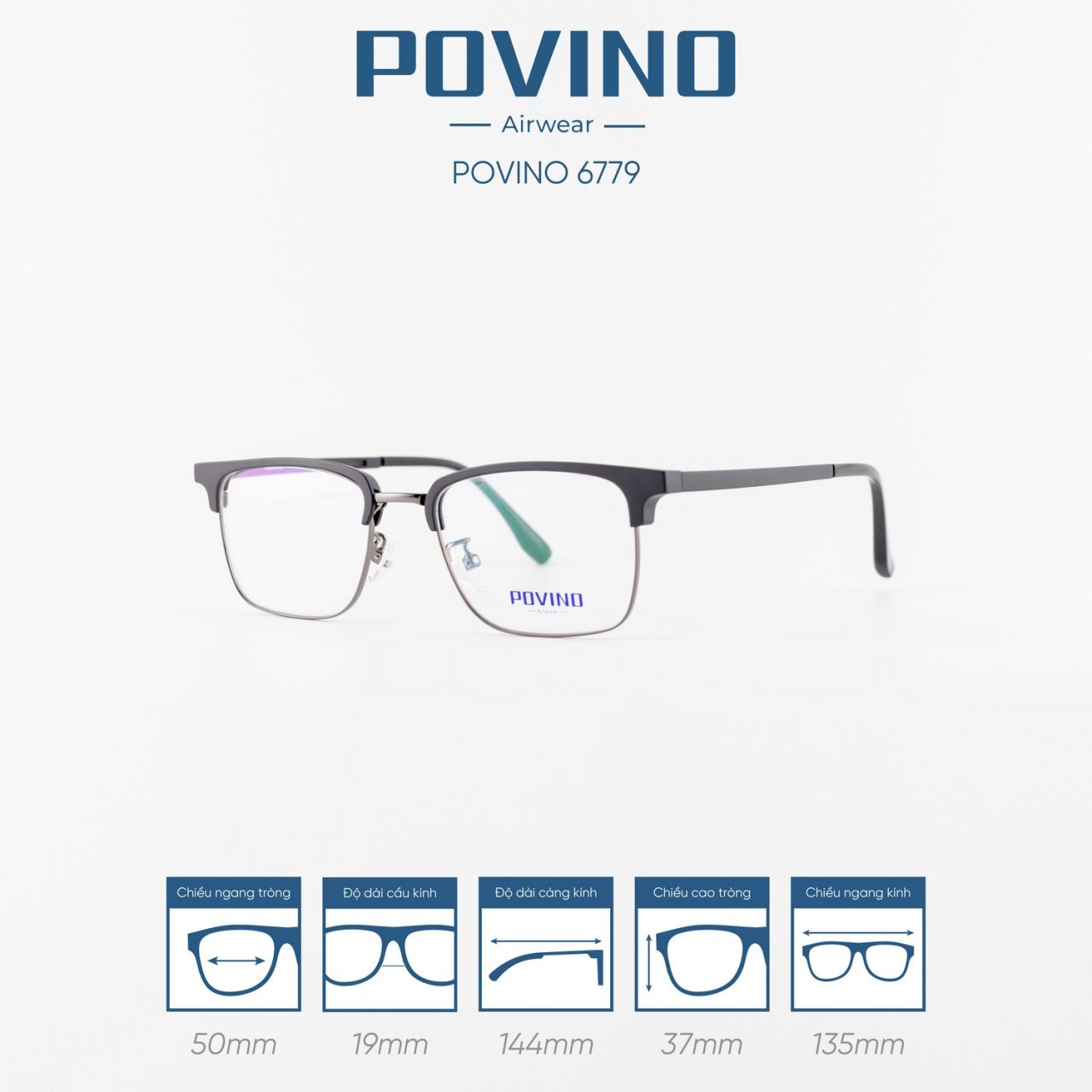 Gọng kính POVINO PO6779 - Ảnh 10