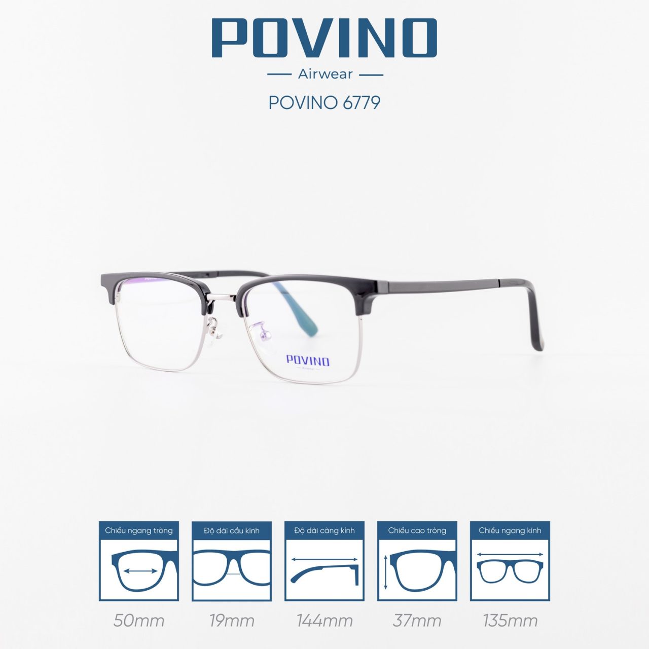 Gọng kính POVINO PO6779 - Ảnh 9