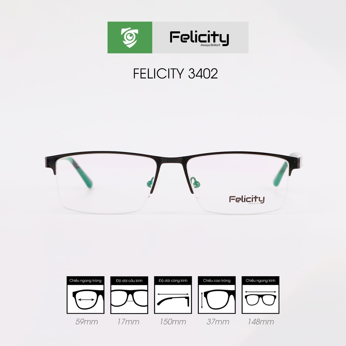 Gọng kính FELICITY 3402