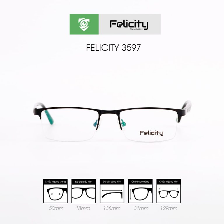 Gọng kính FELICITY 3597 - Ảnh 1