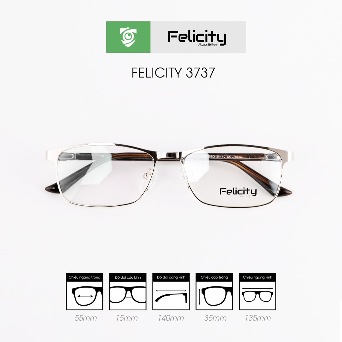 Gọng kính FELICITY 3737 - Ảnh 2