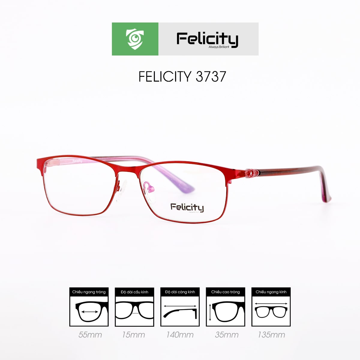 Gọng kính FELICITY 3737 - Ảnh 5
