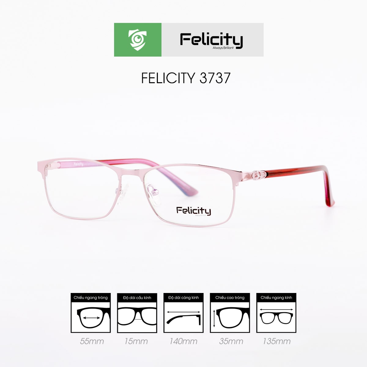 Gọng kính FELICITY 3737 - Ảnh 4