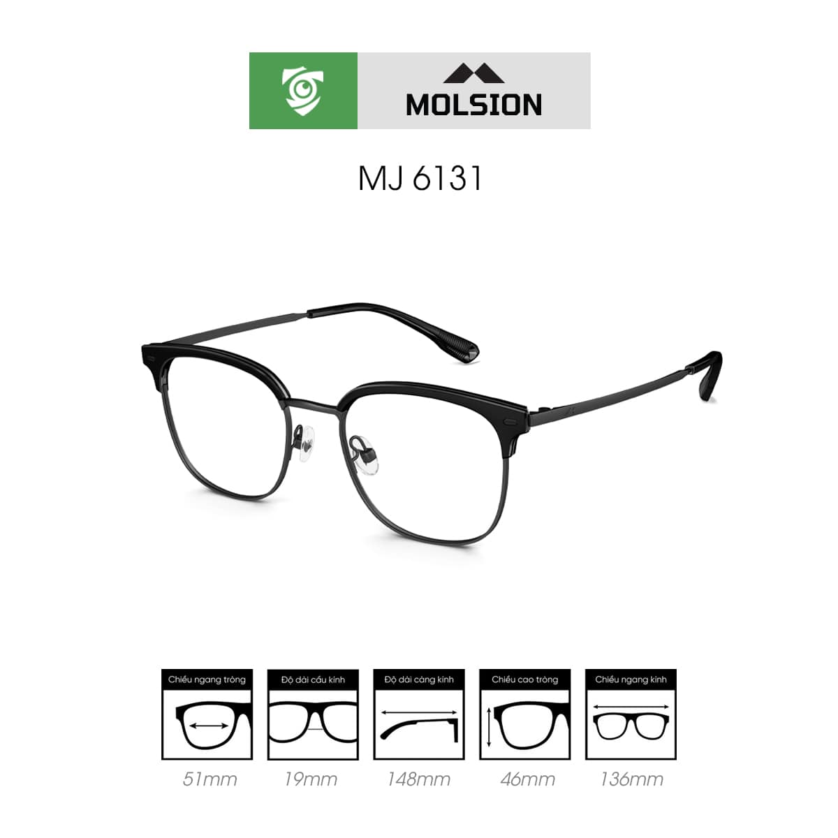 Gọng kính MOLSION MJ6131 - Ảnh 2