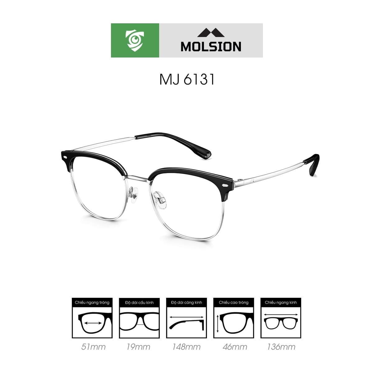 Gọng kính MOLSION MJ6131 - Ảnh 4