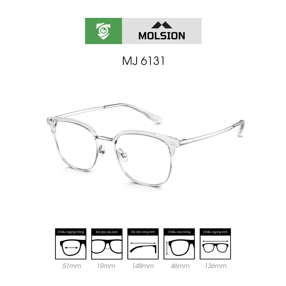 Gọng kính MOLSION MJ6131 - Ảnh 5