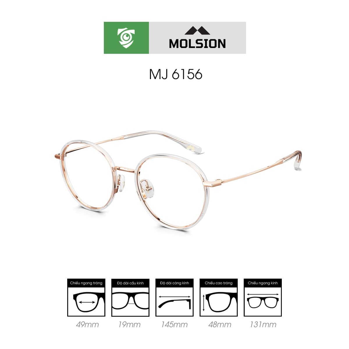 Gọng kính MOLSION MJ6156 - Ảnh 4