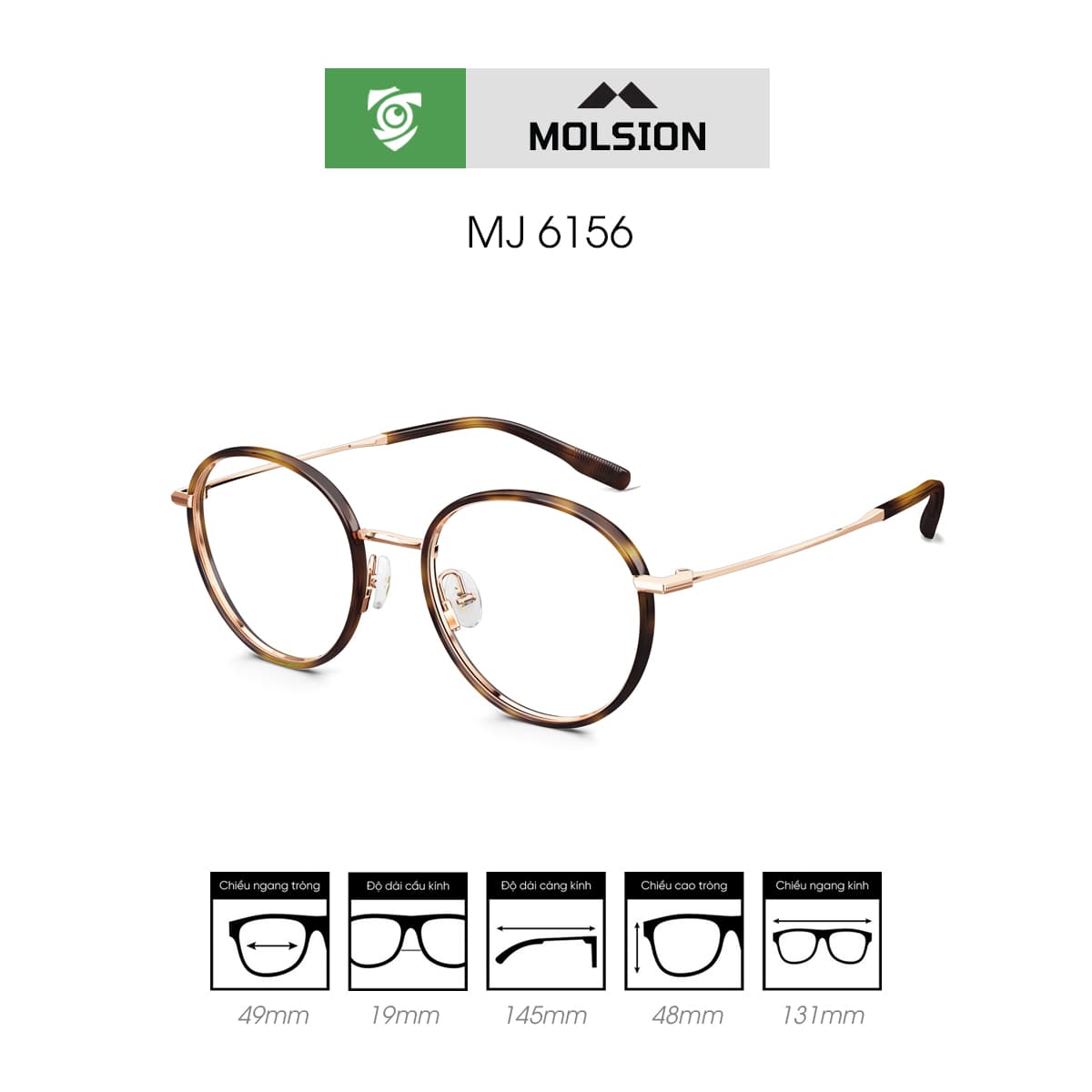 Gọng kính MOLSION MJ6156 - Ảnh 6