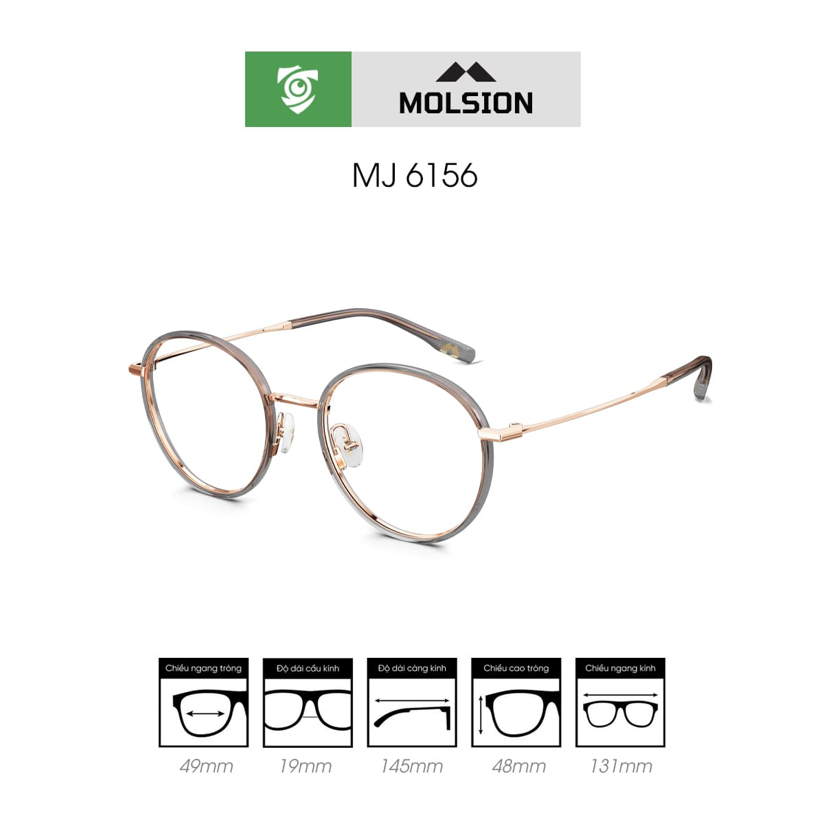 Gọng kính MOLSION MJ6156 - Ảnh 2