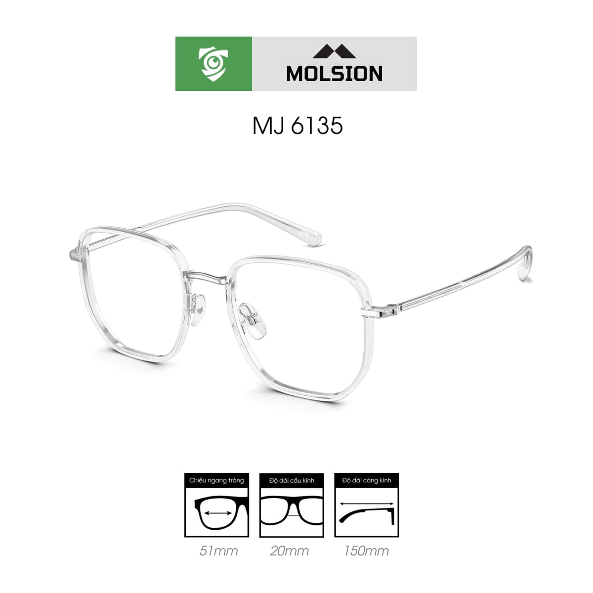Gọng kính MOLSION MJ6135 - Ảnh 5