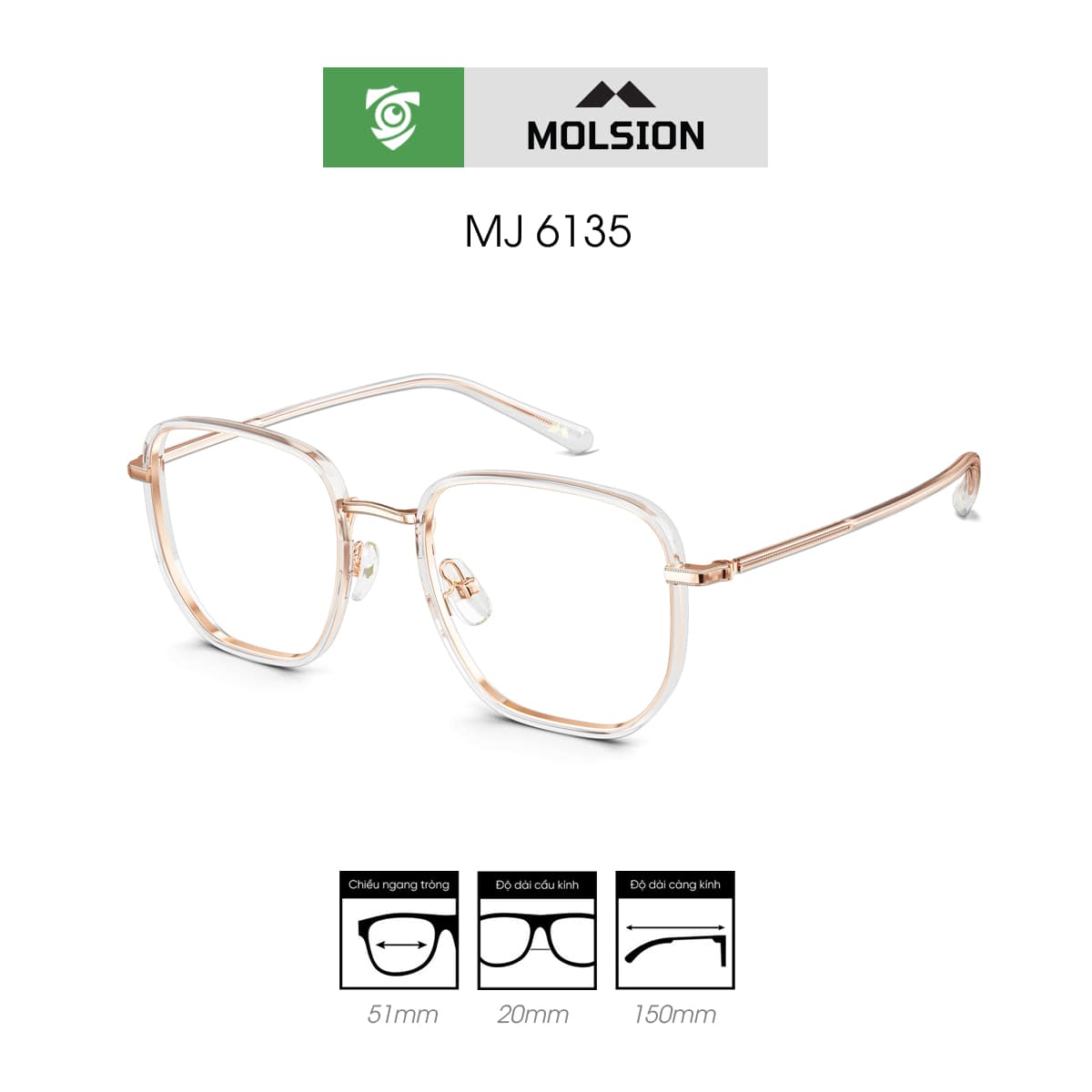 Gọng kính MOLSION MJ6135 - Ảnh 4