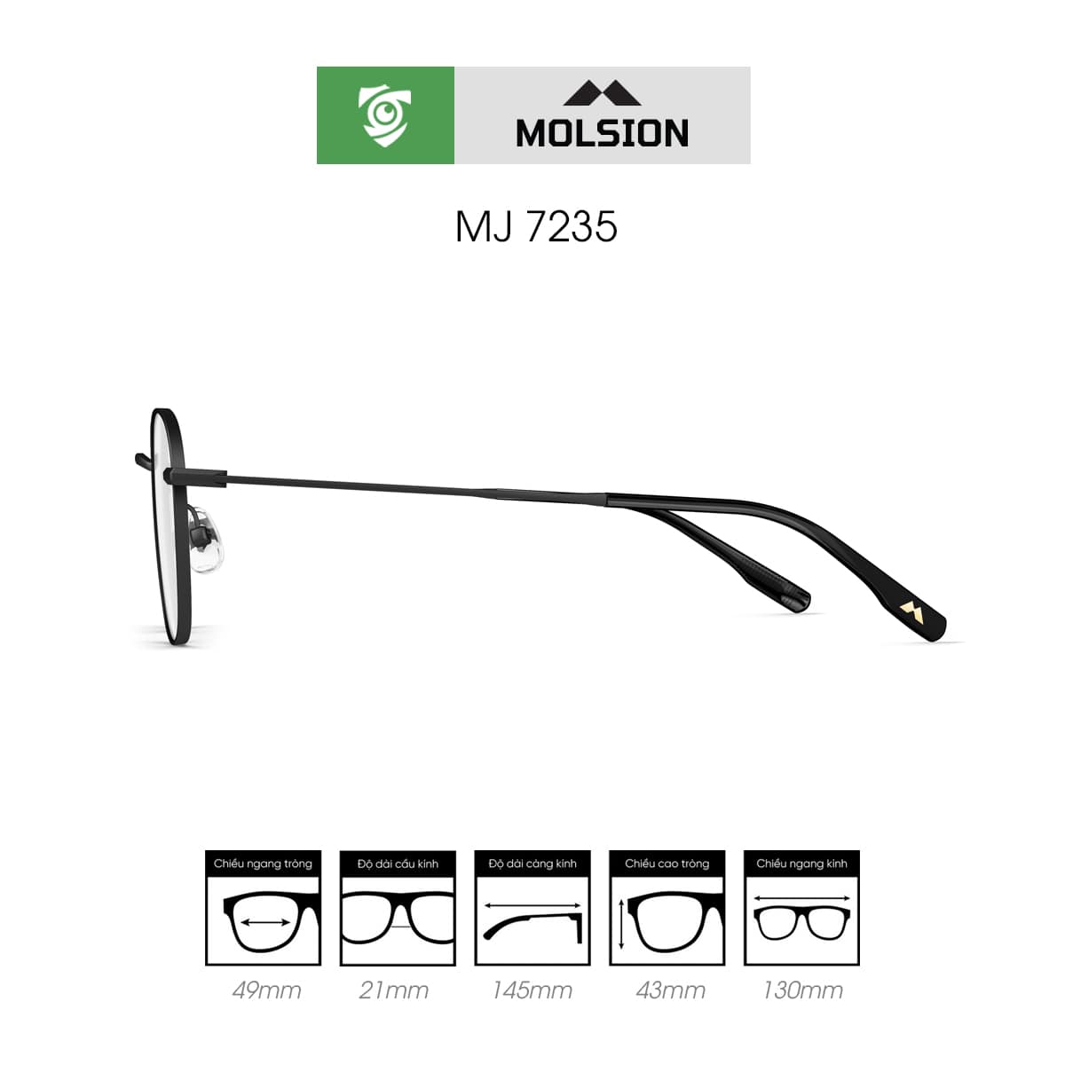Gọng kính MOLSION MJ7235 - Ảnh 3