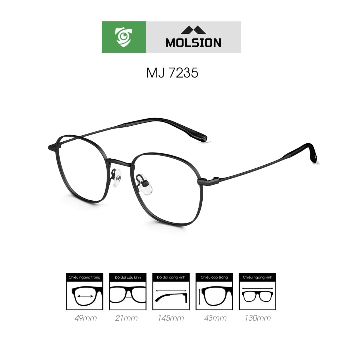 Gọng kính MOLSION MJ7235 - Ảnh 2