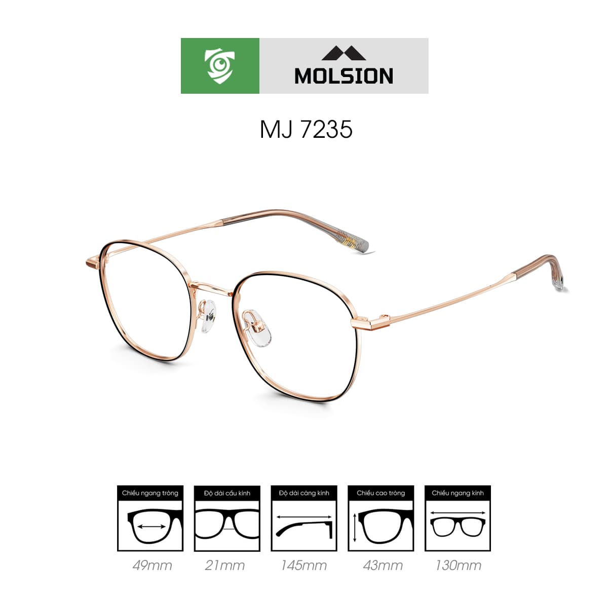 Gọng kính MOLSION MJ7235 - Ảnh 7