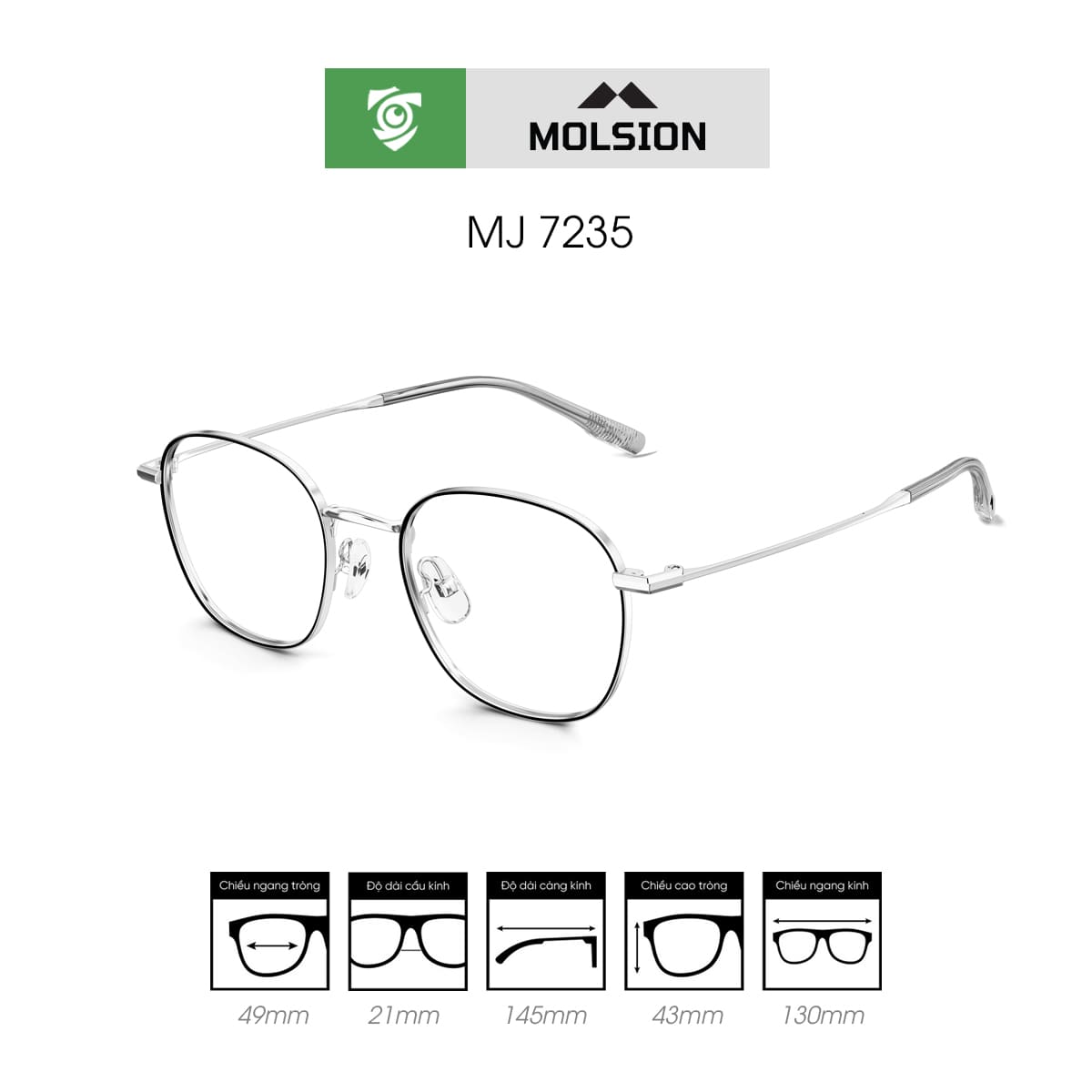Gọng kính MOLSION MJ7235 - Ảnh 5