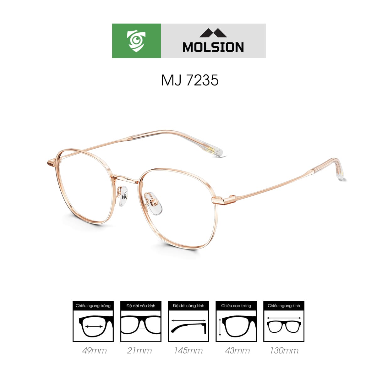 Gọng kính MOLSION MJ7235 - Ảnh 6