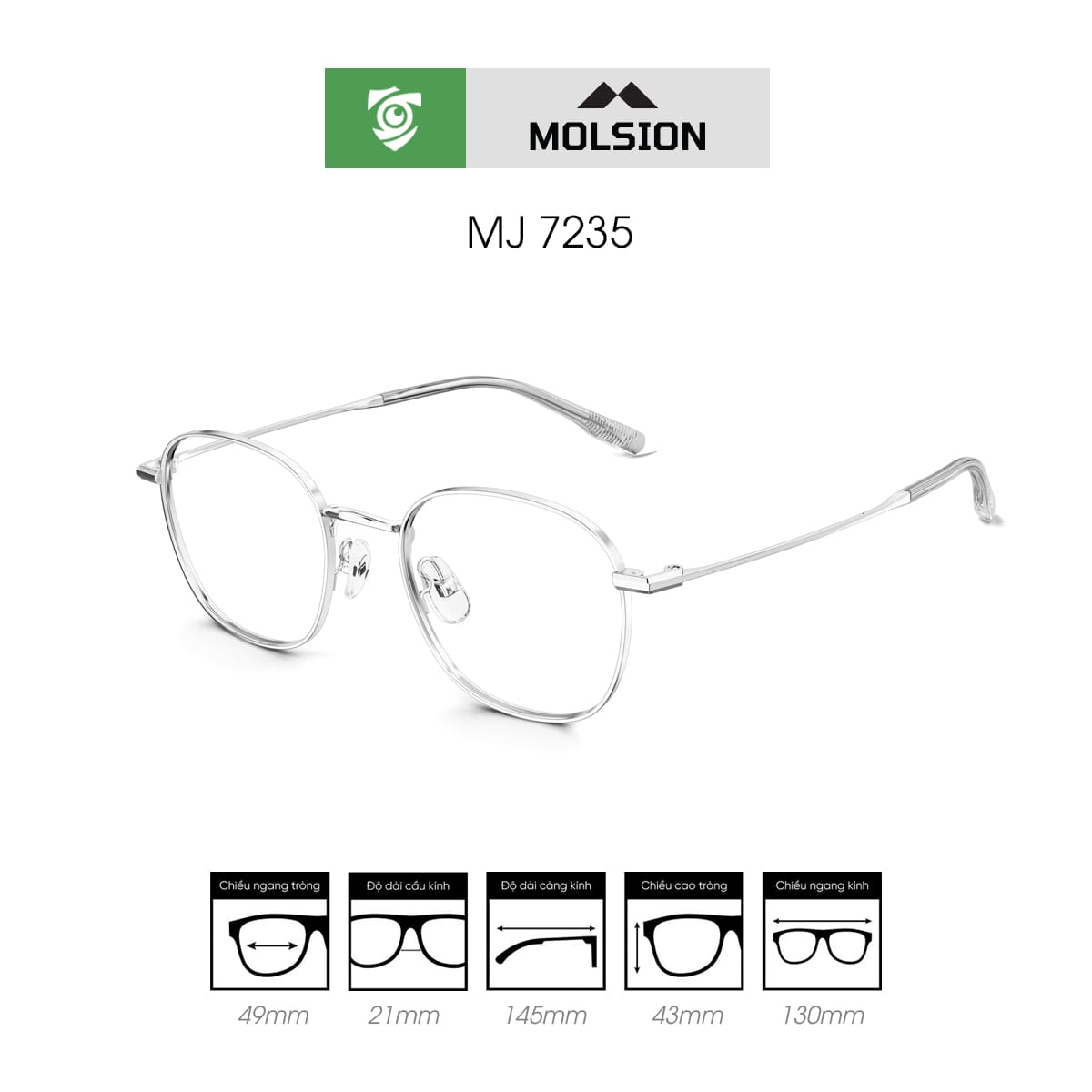 Gọng kính MOLSION MJ7235 - Ảnh 4