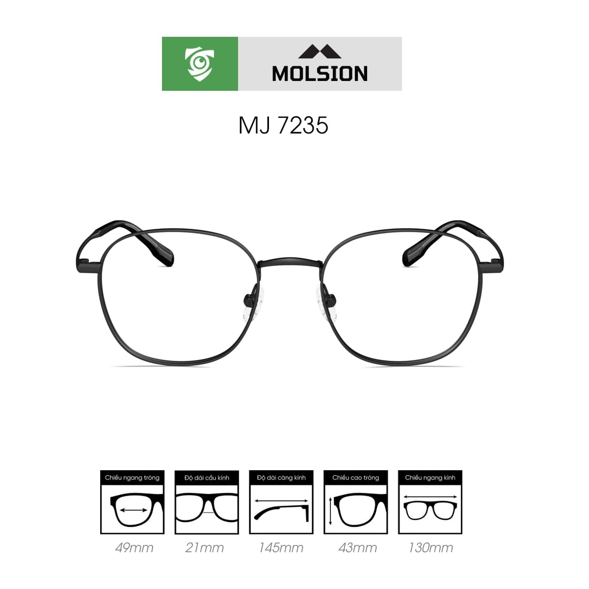 Gọng kính MOLSION MJ7235 - Ảnh 1