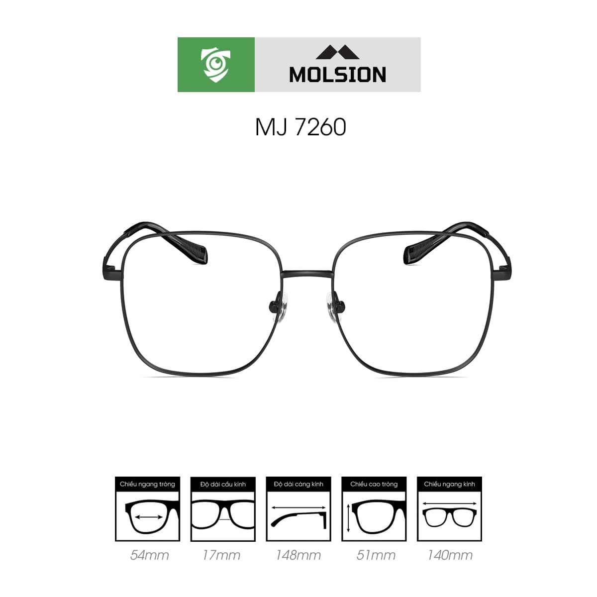 Gọng kính MOLSION MJ7260 - Ảnh 1