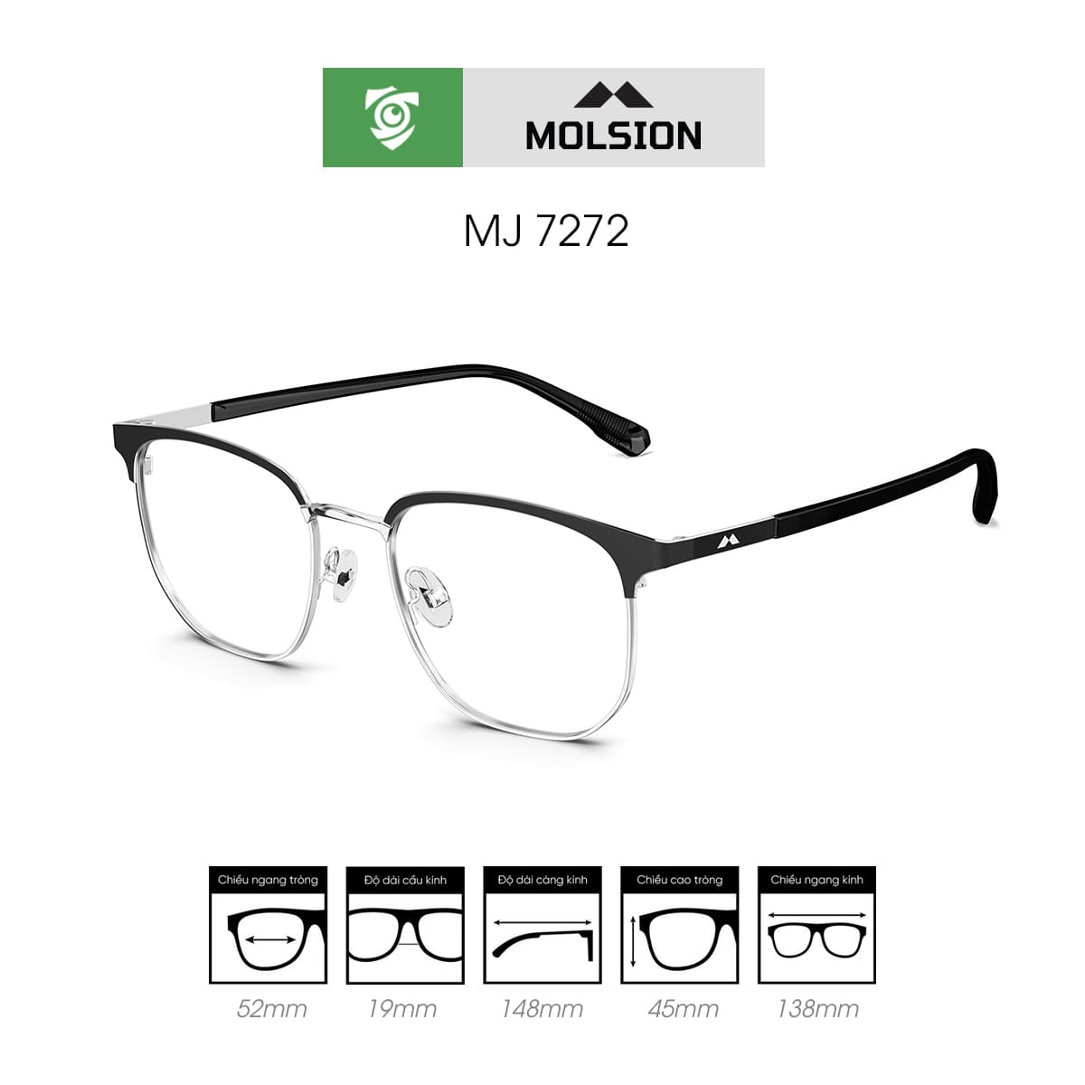 Gọng kính MOLSION MJ7272 - Ảnh 4