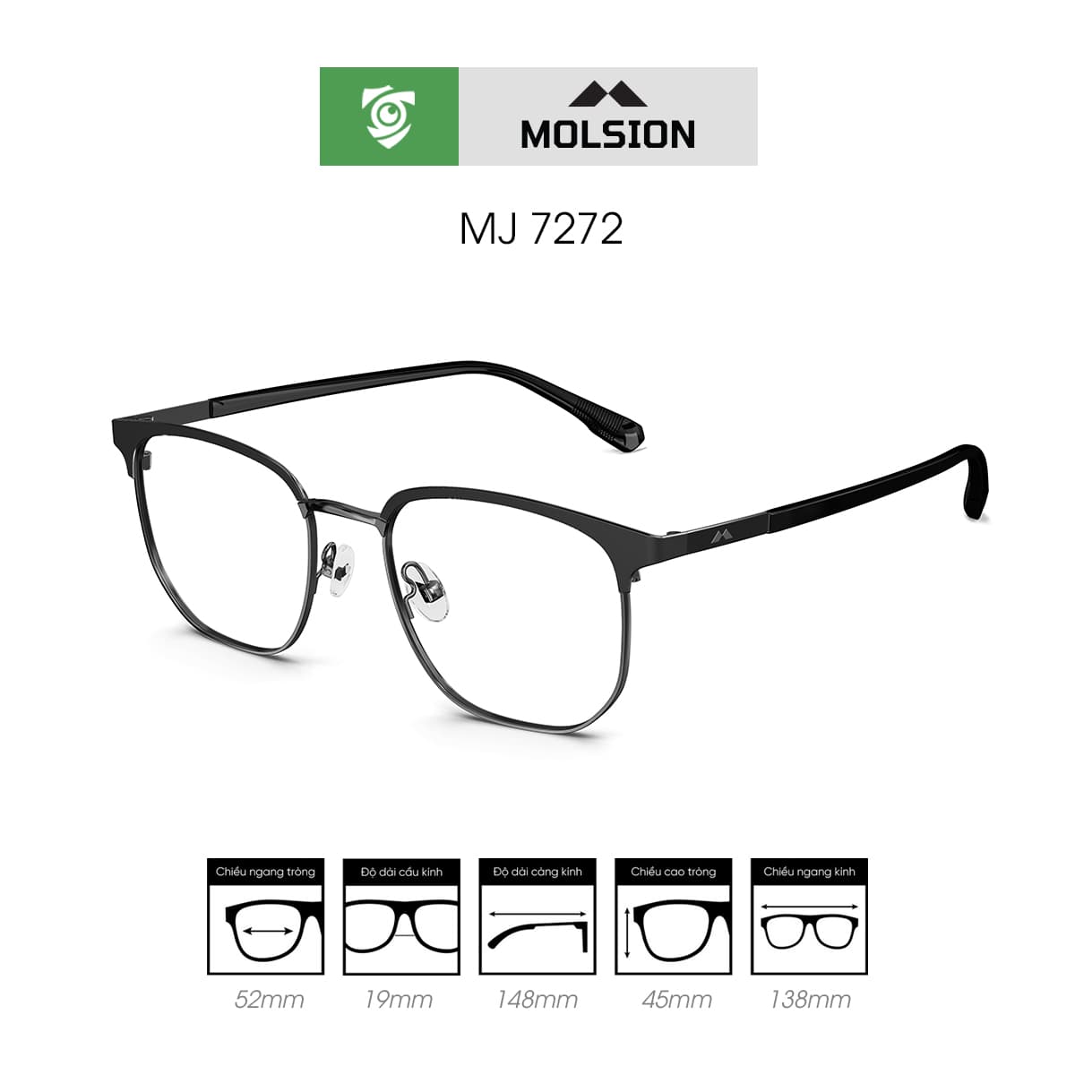 Gọng kính MOLSION MJ7272 - Ảnh 2