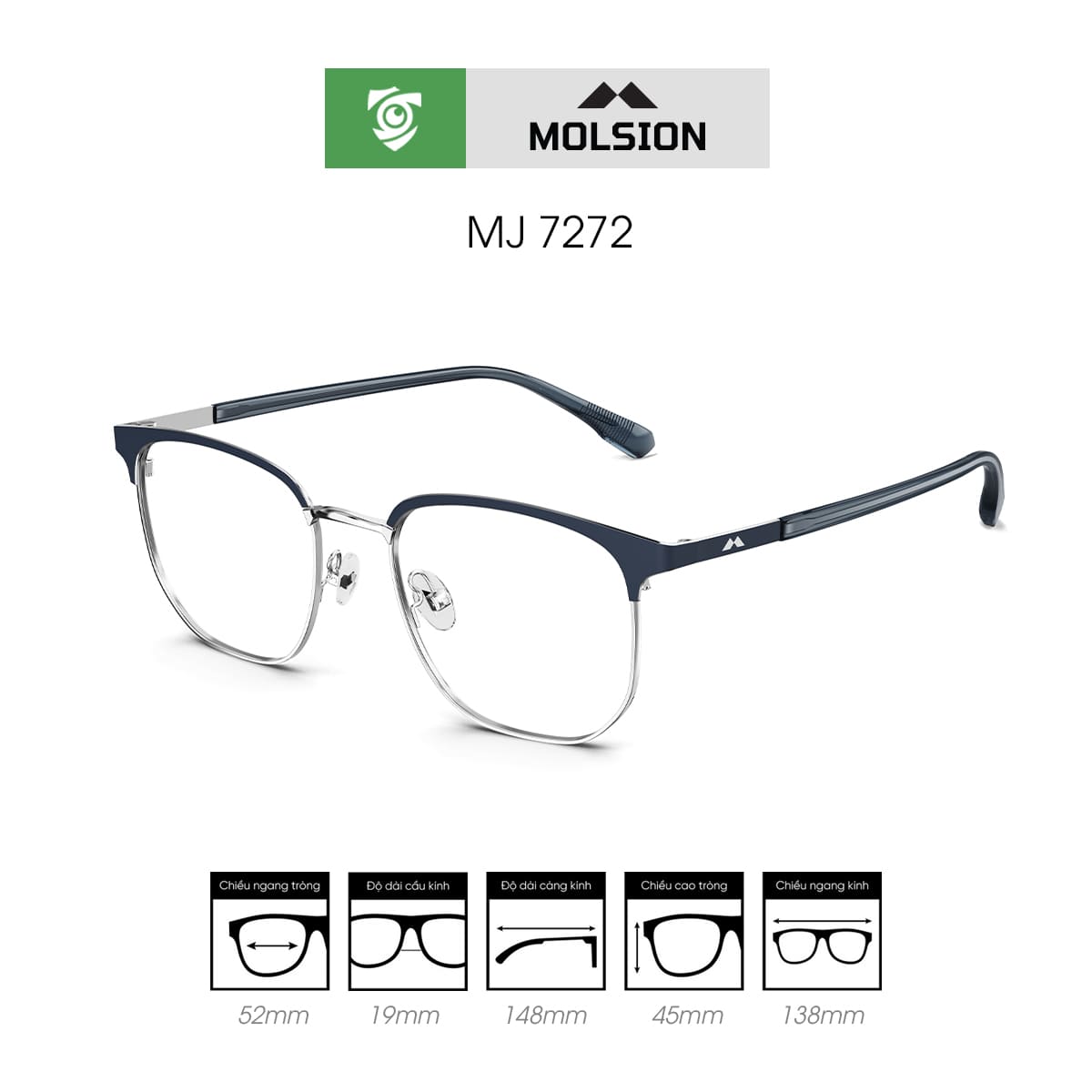 Gọng kính MOLSION MJ7272 - Ảnh 5