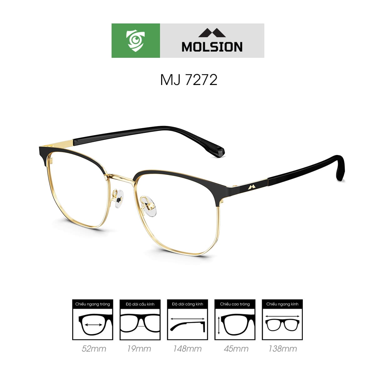 Gọng kính MOLSION MJ7272 - Ảnh 6