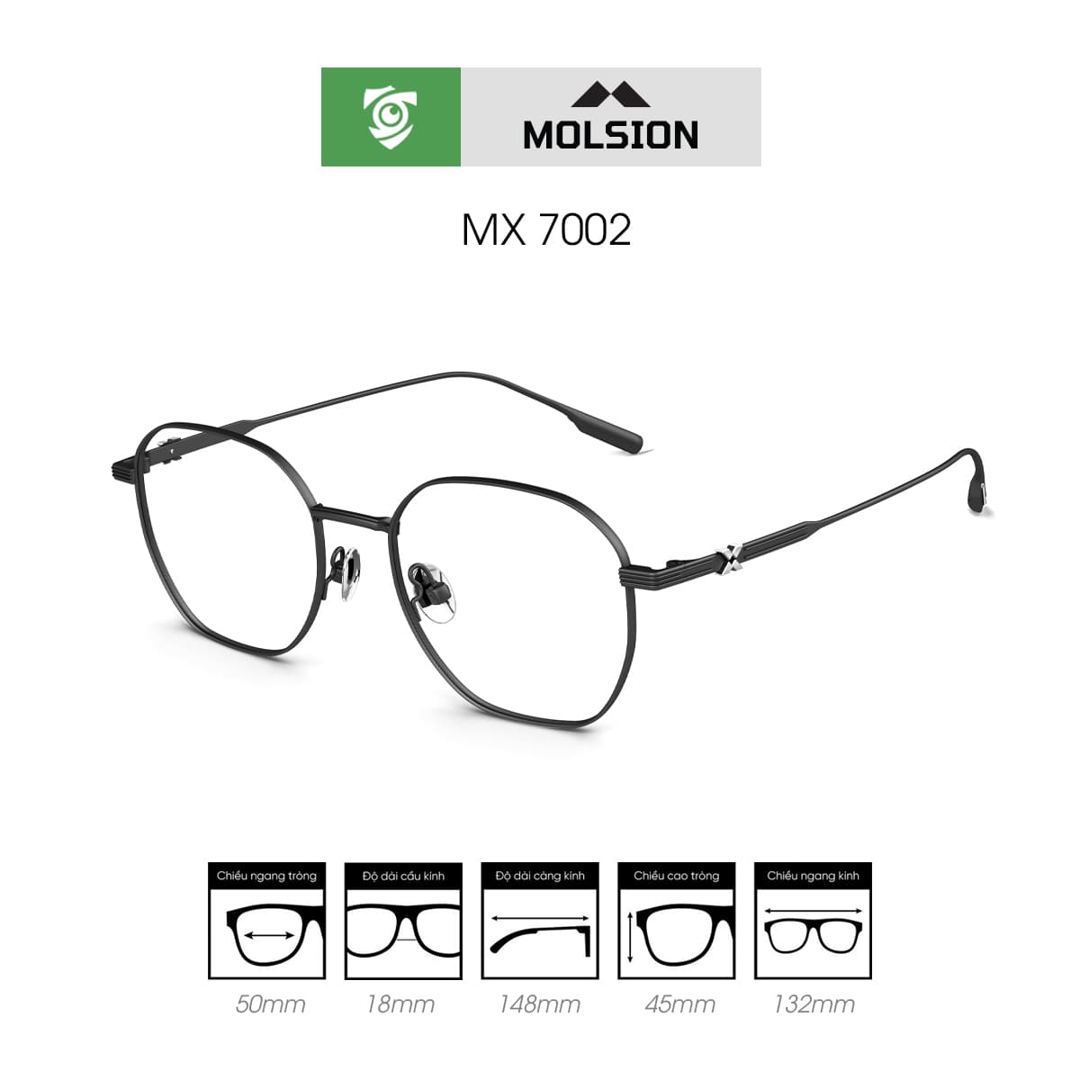 Gọng kính MOLSION MX7002 - Ảnh 2