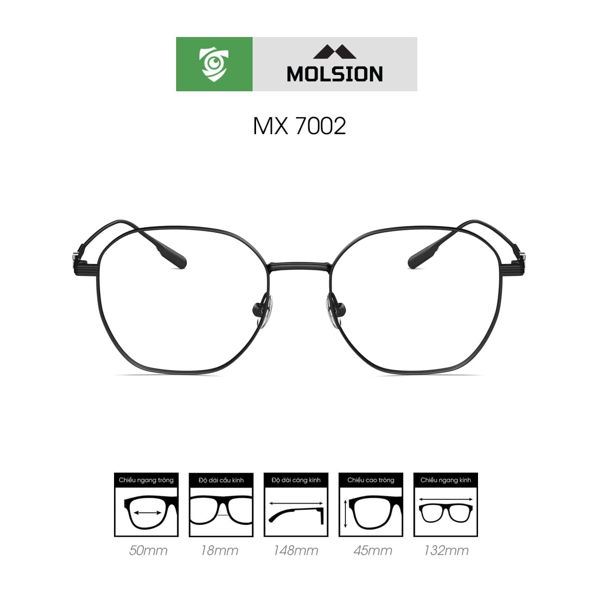 Gọng kính MOLSION MX7002 - Ảnh 1
