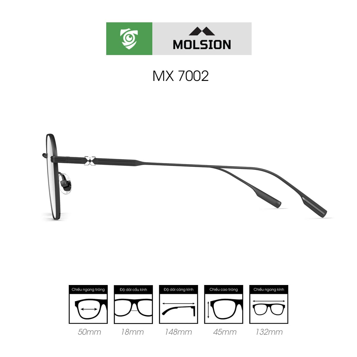 Gọng kính MOLSION MX7002 - Ảnh 3