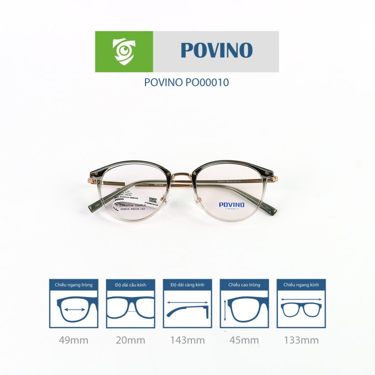 Gọng kính POVINO PO00010 - Ảnh 6